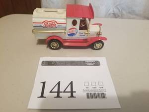 lot 144 image: Delivery Truck Die-cast Metal Coin Bank