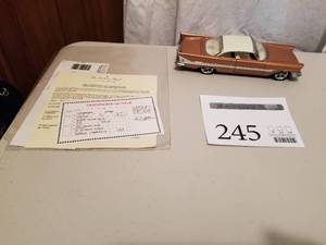 lot 245 image: 124 Scale 1957 Chrysler 300C Custom Die-cast Metal Replica Model by Danbury Mint