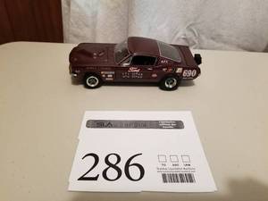 lot 286 image: 124 Scale 1969 Ford Mustang AFX Drag Car Die-cast Metal Replica Model by Danbury Mint