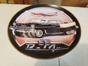 lot 377 image: 1955 Chevrolet Bel Air Hardtop Limited Edition Ceramic Collectors Plate by Royal Doulton