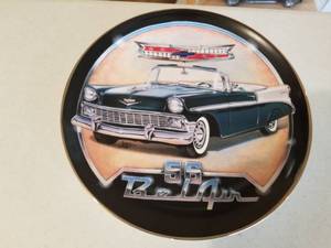 lot 378 image: 1956 Chevrolet Bel Air Convertible Limited Edition Ceramic Collectors Plate by Royal Doulton