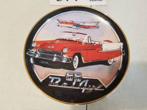 lot 380 image: 1955 Chevrolet Bel Air Coupe Limited Edition Ceramic Collectors Plate by Royal Doulton