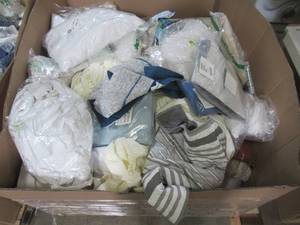 WHOLESALE MIXED PALLET OF MISCELLANEOUS BRAND NAME BEDDING AND BATH DECOR