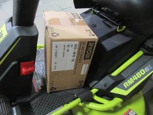 Ryobi 38 in. 100 Ah Battery Electric Rear Engine Riding Mower RY48114
