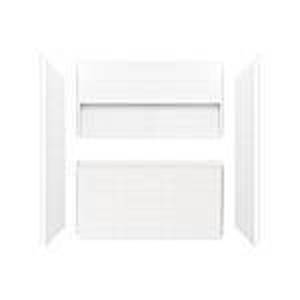 Bootz Industries Nextile 30 in. x 60 in. x 60 in. 4-Piece Direct-to-Stud Alcove Tub Surround in White, Z041-5000.