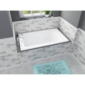 American Standard EverClean 5 ft. x 36 in. Soaking Drop-In Tub with Reversible Drain in White, 2771.L002.020.