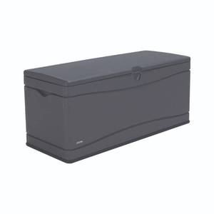 Lifetime 130 Gallon Heavy-Duty Deck Box, Gray - Open Carton May be MissingHave Damaged Parts.