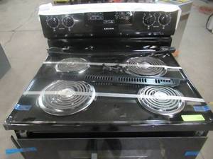Amana 30-inch Electric Range with Bake Assist Temps - Black ACR4303MFB