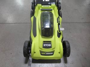 Ryobi 20 in. 40-Volt Brushless Lithium-Ion Cordless Battery Walk Behind Push Lawn Mower 6.0 Ah BatteryCharger Included RY401110-Y