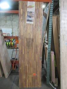 Butcher Block, 96 x 25 x 1 in Golden Teak - Scratch and Dent, May have some slight cracking.