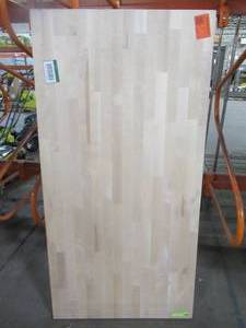 Butcher Block, 50 x 25 x 1 12 in Unfinished Birch - Scratch and Dent