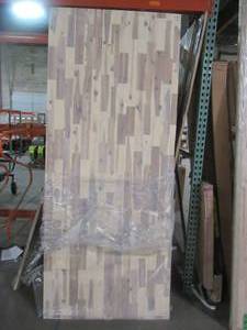 Butcher Block, 96 x 40 x 1 in Acacia Organic White - Scratch and Dent, Multiple Cracks and side damage.