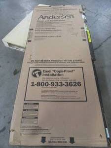 Anderson Windows Full Lite Screen Storm Door, 32 X 80 in White - Open Carton.