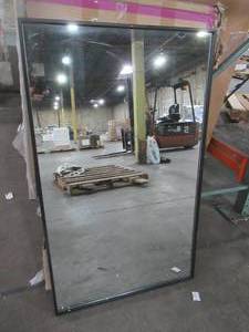 Medium Rectangle Black Modern Mirror (40 in. H x 24 in. W).