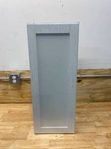 lot 49 image: HAMPTON BAY Courtland Shaker Assembled 12 in. x 30 in. x 12 in. Stock Wall Kitchen Cabinet in Polar White Finish