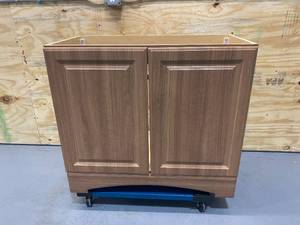 lot 72 image: GLACIER BAY 36 in. Vanity in Walnut