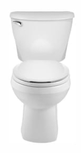 lot 92 image: AMERICAN STANDARD Reliant 2-Piece 1.28 GPF Single Flush Round Toilet with Slow Close Seat in White