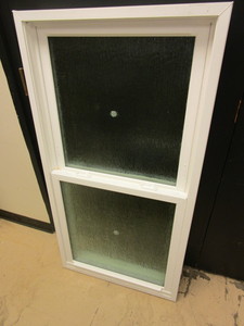 lot 115 image: LINDSAY DOUBLE-HUNG WINDOW W OBSCURE GLASS - NEW, 27 x 53