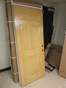 lot 204 image: PRO-VIA LEGACY STEEL ENTRY DOOR - NEW