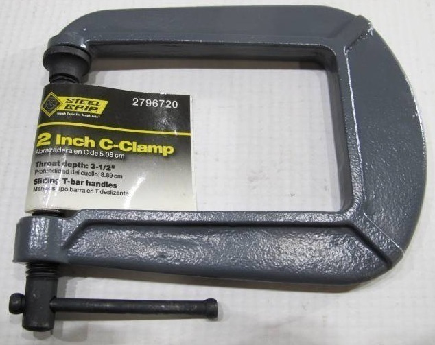 lot 508 image: 4-Pack Steel Grip 2-Inch C-Clamps