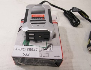 lot 532 image: Vector 120-Watt Portable Car Power Inverter with Dual USB Ports