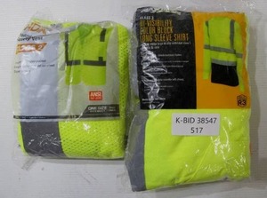 lot 517 image: Lot of 2 Hi-Viz Safety Vests