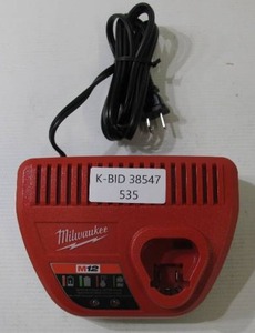 lot 535 image: Milwaukee 48-59-2401 M12 12-Volt Lithium-Ion Battery Charger