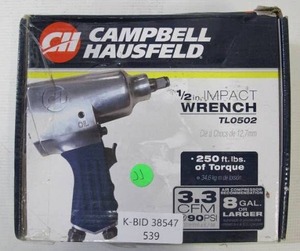 lot 539 image: Campbell-Hausfeld 12 In Impact Wrench TL0502