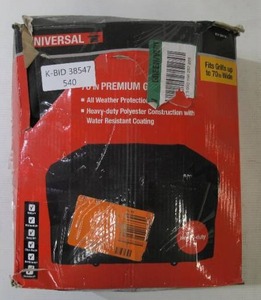 lot 540 image: Universal 70 Inch Premium Grill Cover - Black