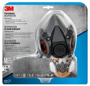 lot 541 image: 3M Medium Paint Project Respirator Mask - Model #6211PA1-A