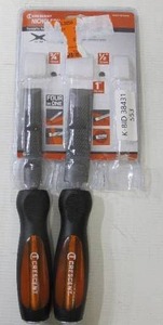 lot 553 image: Nicholson Crescent (2-Piece) Wood Chuck ChiselRasp Set - 12 and 1 Inch