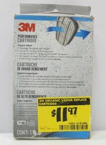 lot 573 image: 3M 6001P1-DC Performance Organic Vapor Replacement Respirator Cartridges