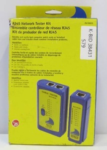 lot 579 image: TEMPO DataShark RJ45 Network Cable Tester with Case and Patch Cords