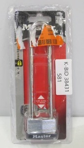 lot 581 image: Master Lock 517D 1-34 in. Laminated Steel Keyed Padlock with Adjustable Shackle