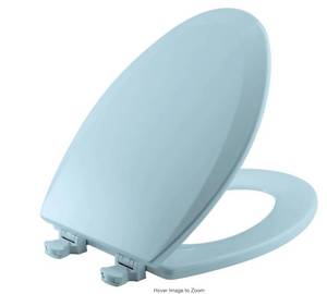 lot 592 image: Bemis Lift-Off Elongated Closed Front Toilet Seat in Dresden Blue
