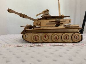 lot 5 image: Wood Tank - Assembled by Local Veteran through Help Heal Veterans