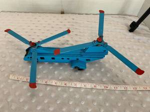 lot 10 image: Wooden CH-46 Military Helicopter - Assembled by Local Veteran through Help Heal Veterans