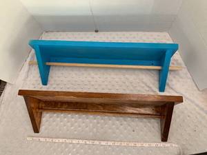 lot 33 image: 2 Wall Shelves 22 - Assembled by Local Veteran through Help Heal Veterans