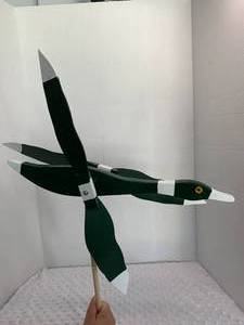 lot 35 image: Wood Duck Whirligig - Assembled by Local Veteran through Help Heal Veterans