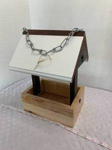 lot 61 image: Wooden Birdfeeder - Assembled by Local Veteran through Help Heal Veterans