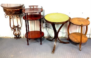 lot E-25 image: Round Side Tables