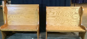lot F-121 image: 2X Restaurant Benches