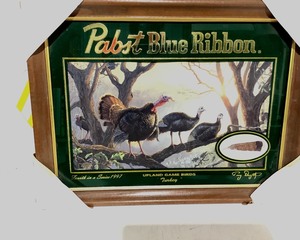 lot H-13 image: Vintage Pabst Blue Ribbon Mirror