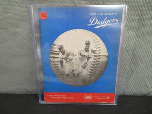 1965 LOS ANGELES DODGERS OFFICIAL SCORE CARD