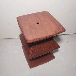 Tiered Ceramic Pedestal Plant Stand