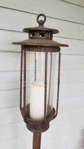 Tall Metal Pier Lantern Candlestick