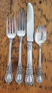 American Victorian Sterling Silver Flatware Service by Lunt  43 pieces