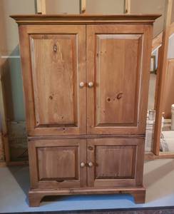 Solid Pine Double Door Cabinet