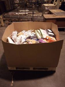 Gaylord of smalls from Blu-ray to filters.  Mix of new to like new to used