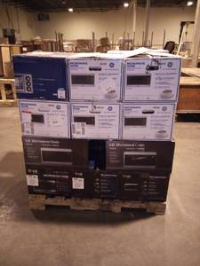 In box customer returned microwaves.  Mainly lg & ge untested